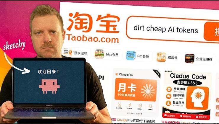 Черный рынок ИИ: Как продают дешевые токены Claude и OpenAI на китайском Amazon (и почему это обман)