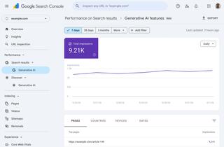 Google запустил отчеты об эффективности в Search Generative AI (SGE) внутри Search Console